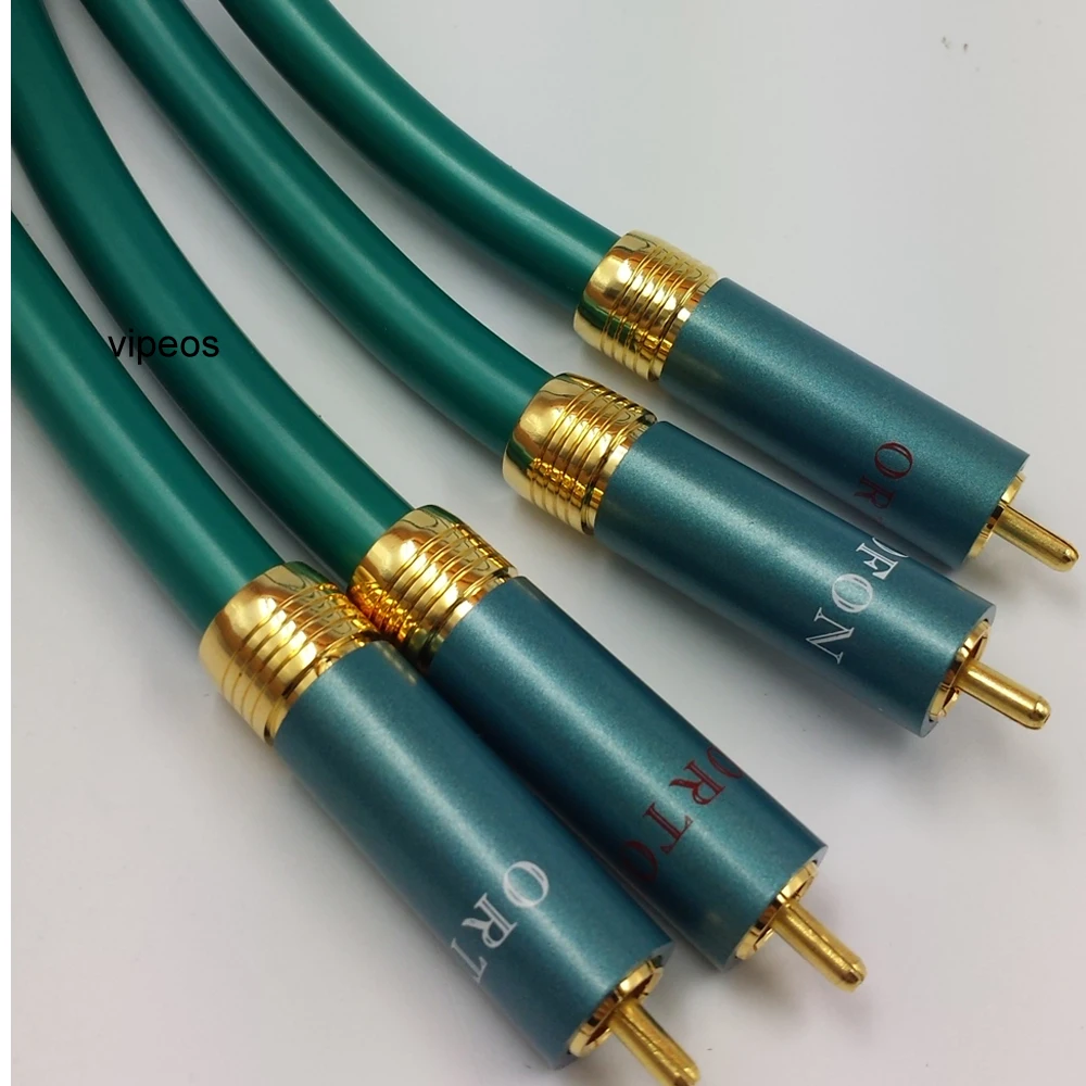 

Hifi Ortofon RCA Cable Hi-end CD Amplifier Interconnect 2RCA to 2RCA Male Audio Cable