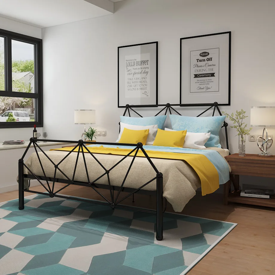 Yatak Ev Mobilya Demir Yatak Tek Cift Kisilik Yatak Toptan Cok Boyutu 1 5 1 9 Cm 1 2 1 9 Cm Ozellestirebilirsiniz 2017 Siyah Beyaz Yaka Iron Bed Furniture Iron Bedsdouble Bed Aliexpress