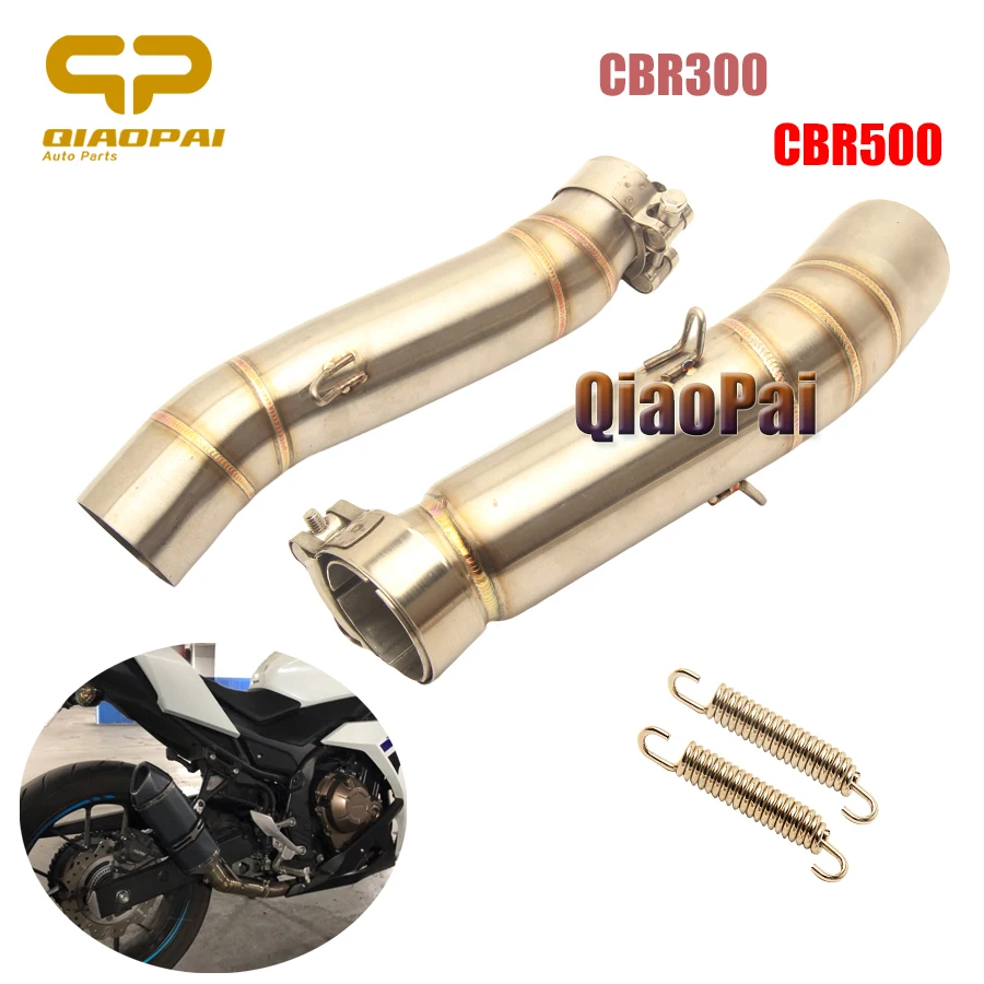 

Motorcycle Exhaust Connect Middle tube Link Pipe Escape Adapter Pipe for Honda CBR 300 CBR 300 500 CBR500R 2012 2013 2014 2015