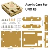HI-Q Keyestudio un conjunto caja de acrílico transparente claro carcasa para Arduino UNO R3 caso con tornillos ► Foto 1/6