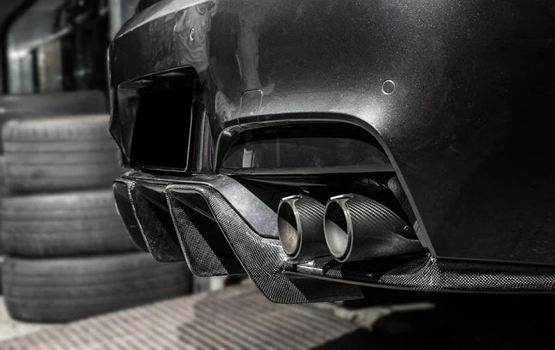 BMW M6 F06 F12 F13 V-Style Rear Diffuser Carbon 4