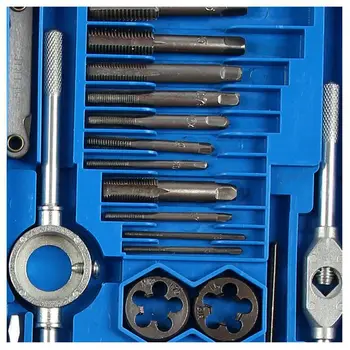 

LIXF 40PC Professional Metric tap wrench and die set cuts M3-M12 bolts + storage case