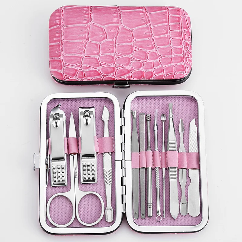 Hochwertige stahl multi-funktion 12-stück dekoration EIN werkzeug sharp messer nagel knipser hand werkzeug sets