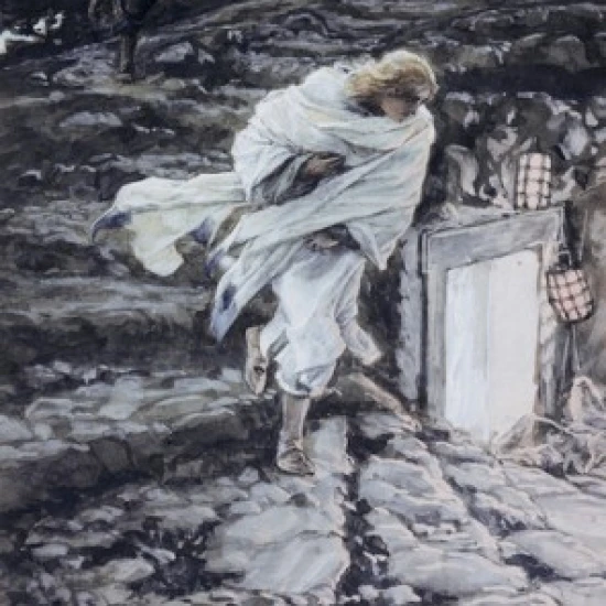 Peter and John Run to the Sepulchre James Tissot (1836-1902/French) Jewish Museum New York USA Print (18 x (18 x 24)
