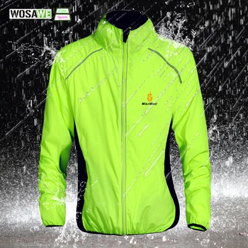 WOSAWE Windproof Cycling Jackets Sports Coat Waterproof Breathable Reflective Riding Clothing MTB Bike Jersey Wind Coat wosawe cycling windbreaker jacket cycling motocross riding outwear lightweight waterproof coat mtb bike jersey reflective coat