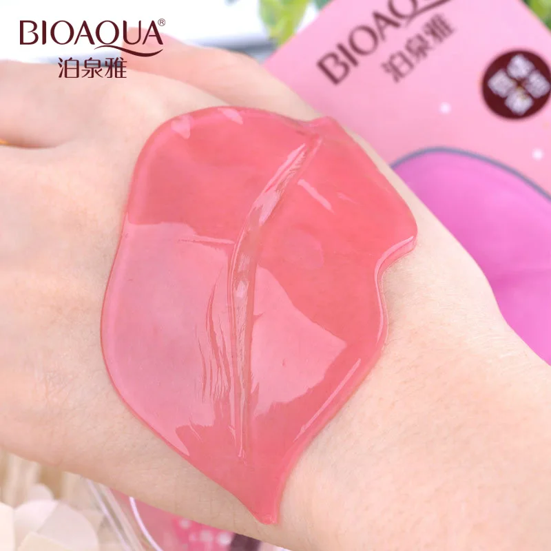 BIOAQUA 10 шт./лот губ Collagen Crystal Mask губ фильм увлажняющий, отшелушивающий колодки от старения против морщин набор патчей гель для ухода за губами