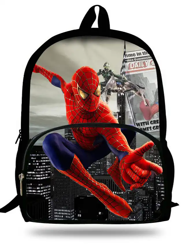 mochilas escolares hombre araña