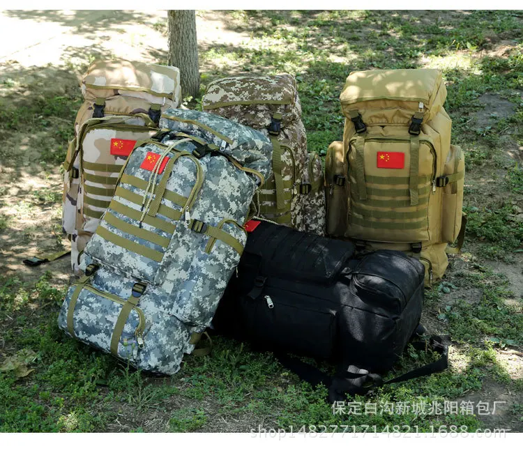 Уличный спортивный Камуфляжный Рюкзак, армейский рюкзак для поклонников горных походов, сумка на плечо, большой объем, тактический рюкзак A5106