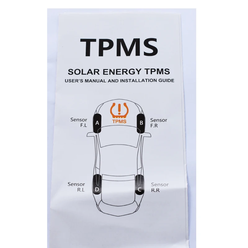 Беспроводная система TPMS на солнечной энергии автомобильная сигнализации