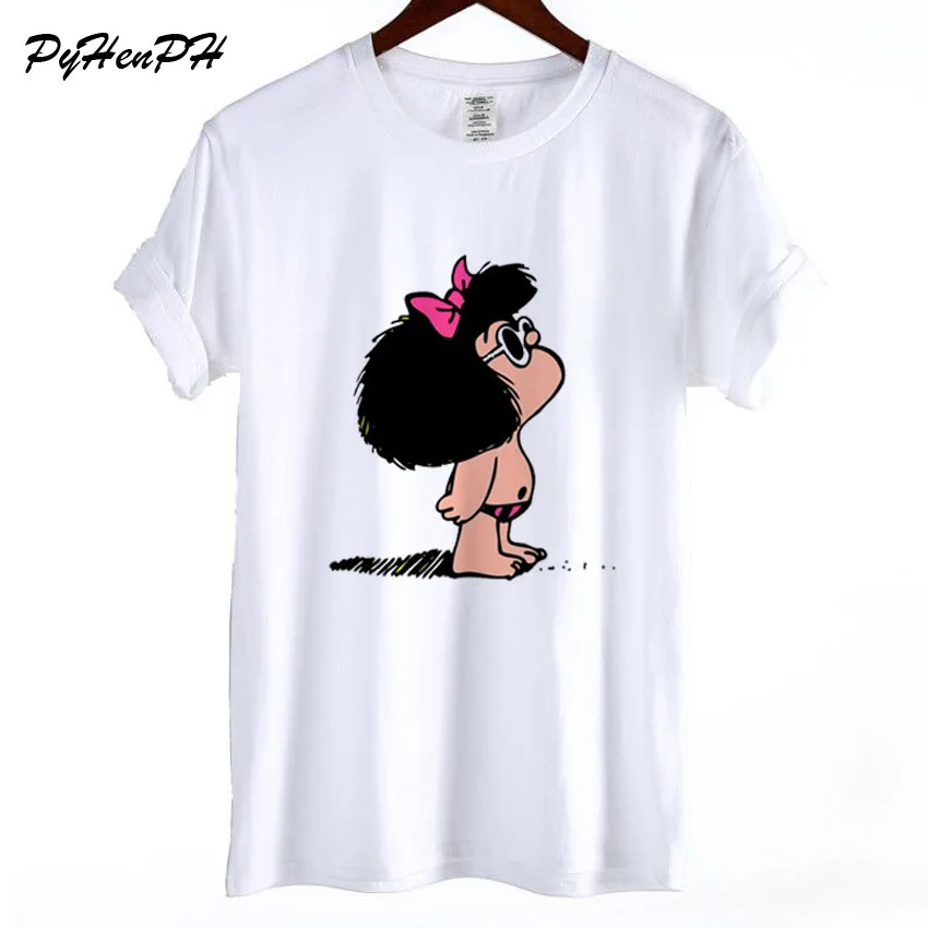 Toda Mafalda футболка женские летние топы с короткими рукавами Harajuku хлопковая свободная футболка женская хип-хоп потрясающая футболка с круглым вырезом