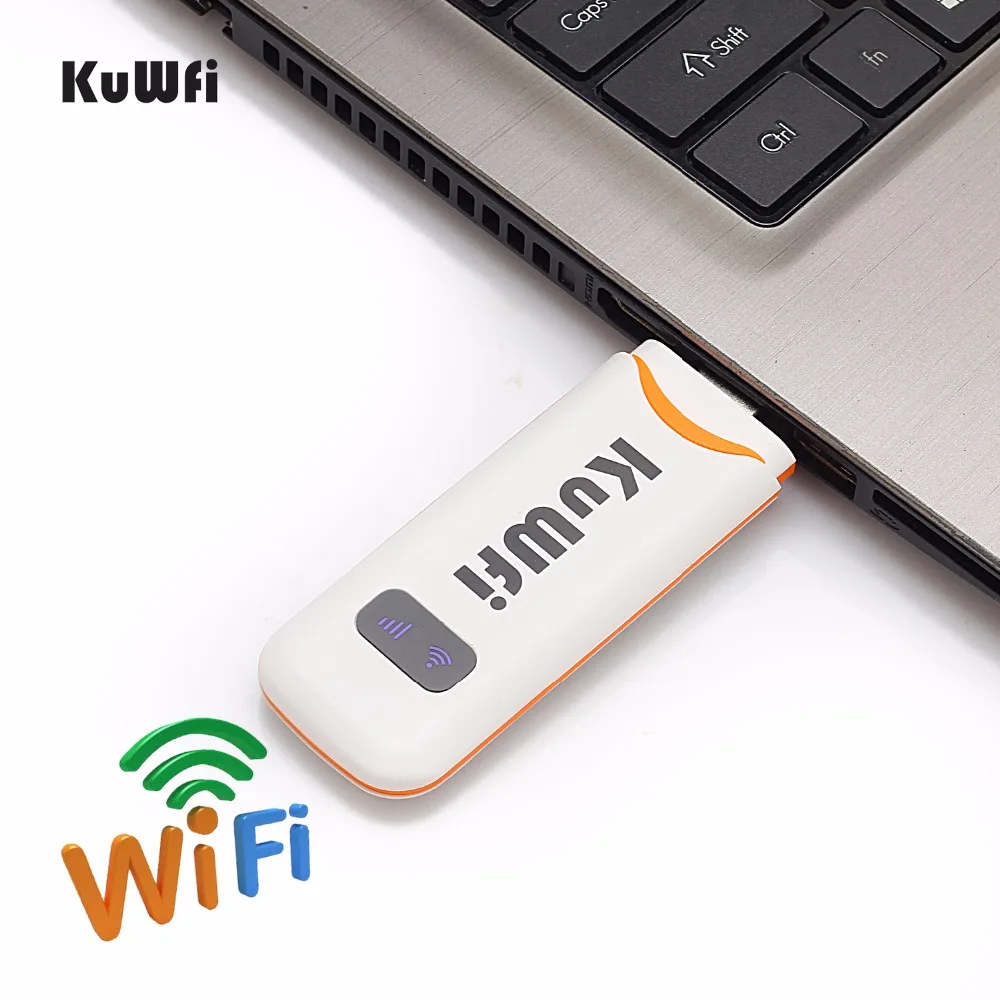 KuWfi 4G модем разблокированный 4G LTE USB Dongle 100 Мбит/с FDD/TDD/WCDMA беспроводной маршрутизатор USB 2,0 автомобильные Wifi роутеры Встроенная 2dbi антенна