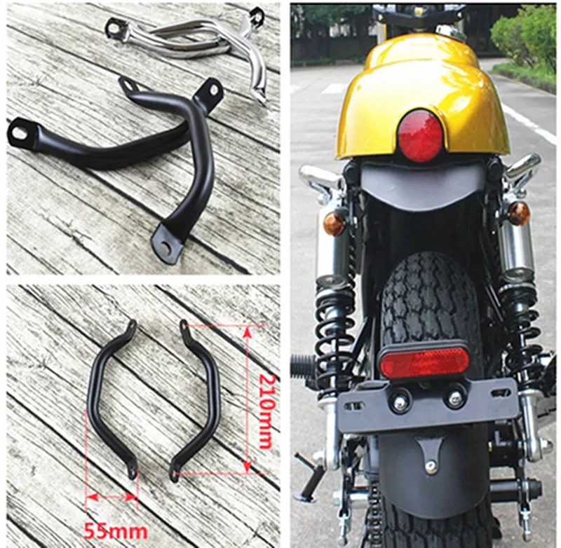 

Cafe Racer motorcycle custom Rear Handle Rear armrest side handrail Pull rod mash matt