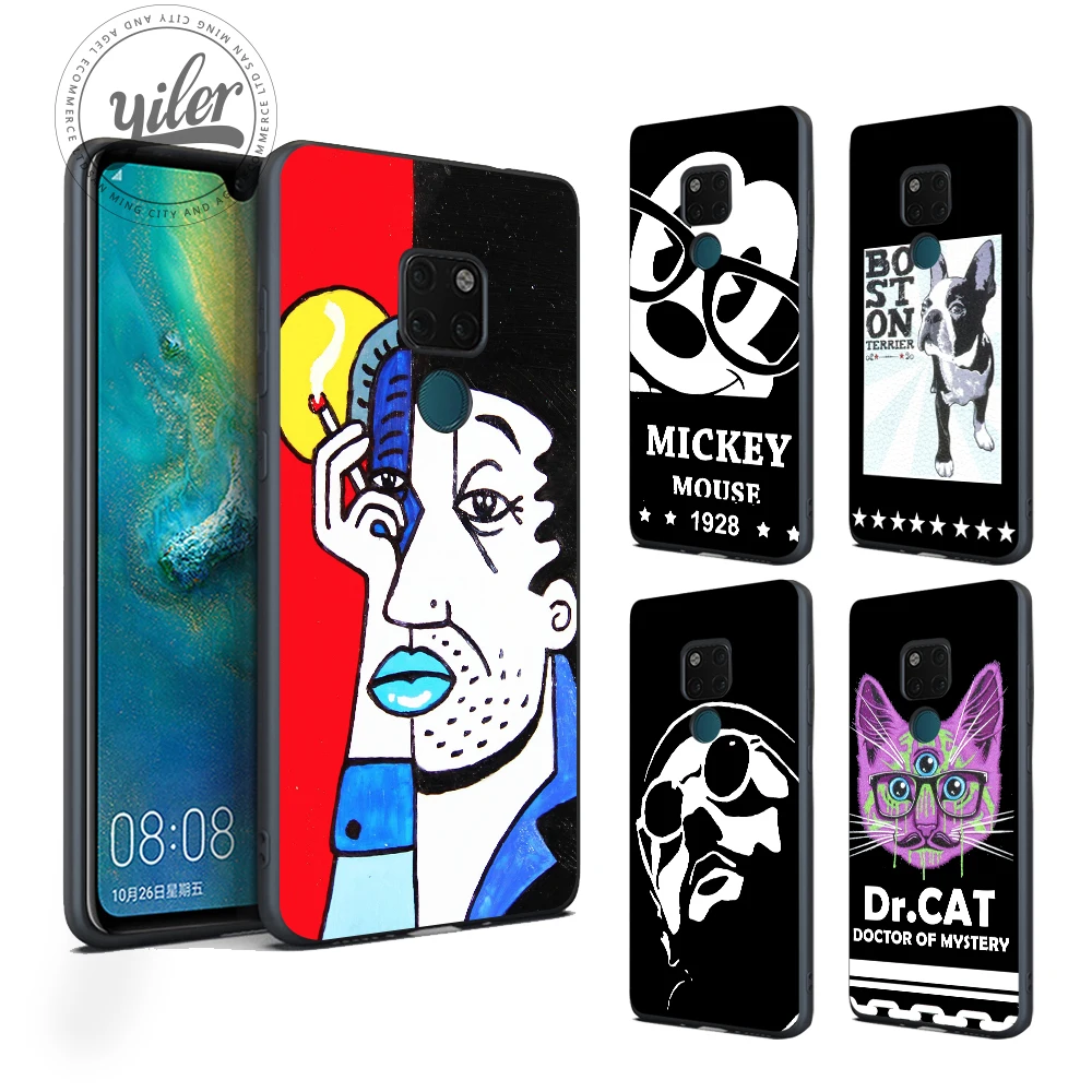 

Personality retro picture For Case Huawei Mate 20 Pro 20 lite Mate 10 lite Pro 9 Case for Huawei Honor 8X 7X 8 9 lite 10 Case