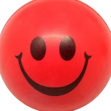 Прыгающий мяч с красной улыбкой