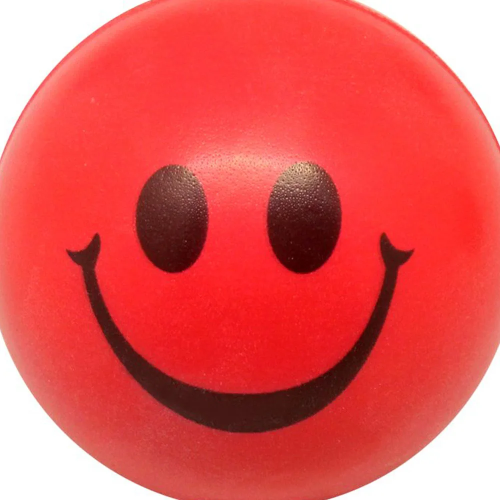 

New Happy Red Smile Face Bouncy Ball