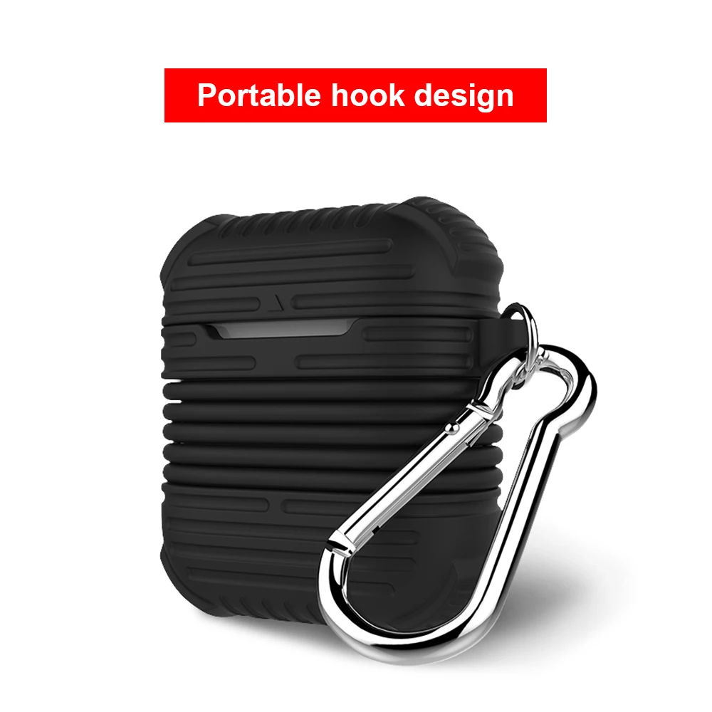 

Extra Thick Silicone Case for Airpods Anti-Lost Anti-drop Anti-dust for Apple Airpods Headphones Case Popsocket for Mobile Phone