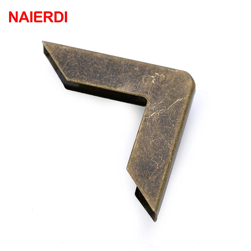 NAIERDI 20PCS Antique Metal Wooden Box Corner Decorative Protector Book Notebook Albums Menus Folders Desk Door Corner Bracket