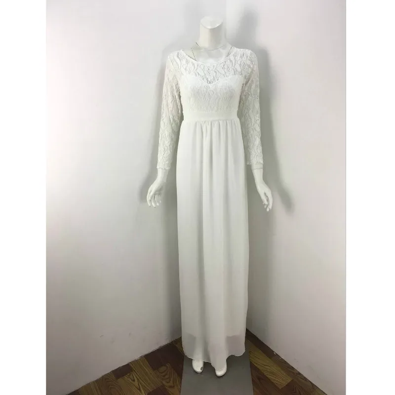 White Модное платье для беременных; реквизит для фотосъемки; Одежда для беременных; кружевное платье для фотосъемка беременных - Цвет: White