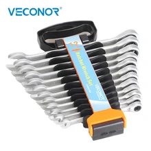 8-19mm catraca chave inglesa conjunto de multitools cabeça fixa polonês maçante alto torque rack plástico embalado multifuncional ferramenta de mão(China)