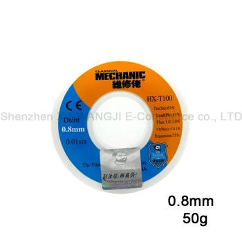 

MECHANIC 0.8mm 50g High Purity Solder Wire Computer Wires Electronics Devices Soldering Repair Tin Line Welding Tools