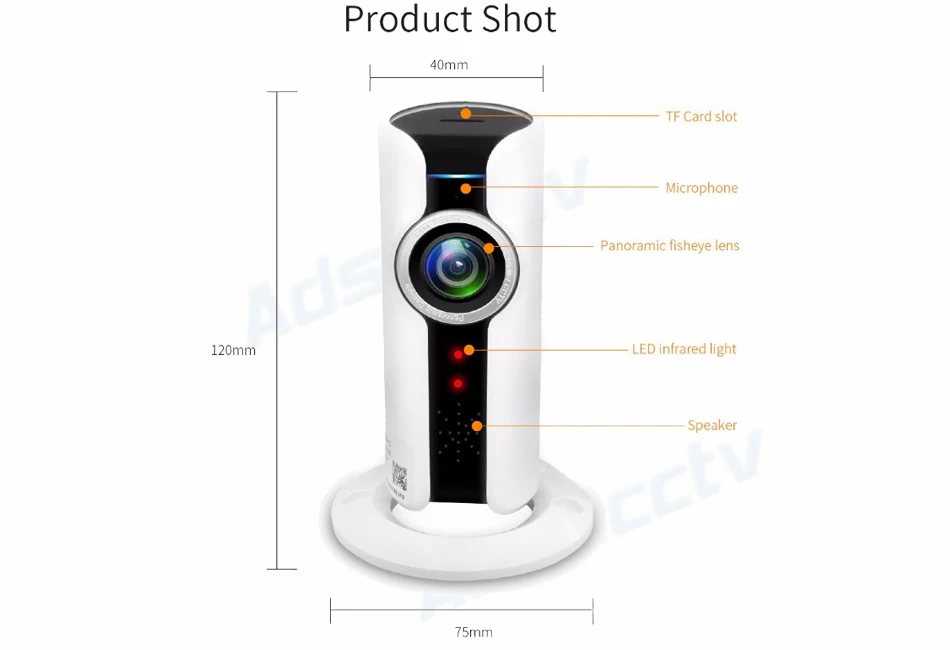 wi fi ip wireless camera 180 Degree Panoramic Full View Mini Smart CCTV Camera Network Home Security real P2P Camera