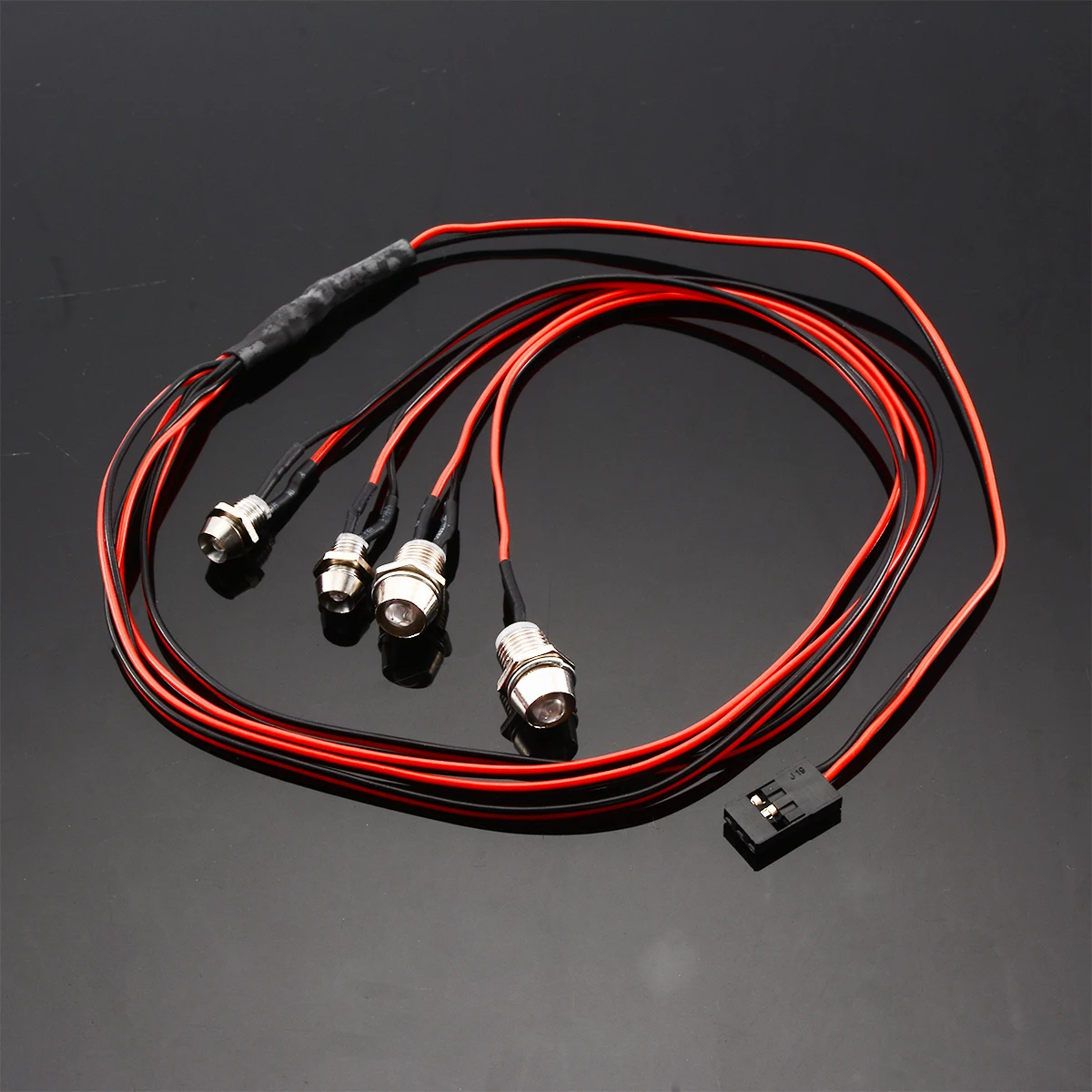4Pcs RC Model Drift Car LED Night 5mm & 3mm Headlamps Headlights LED Light Remote Control Toys Accessories For RC Car