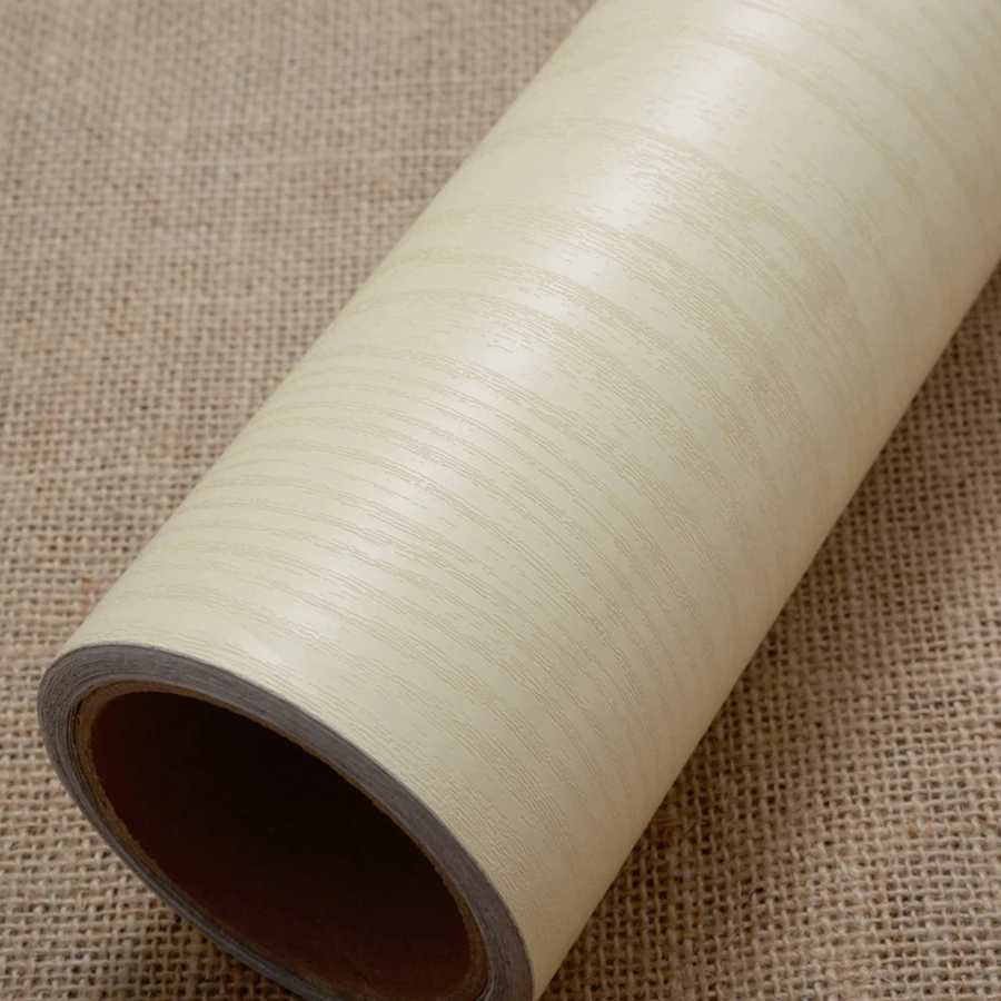 New Home Decor Waterproof Wood Grain Stickers Furniture PVC Self Adhesive Decorative Films Wardrobe Door Kitchen Wall Stickers