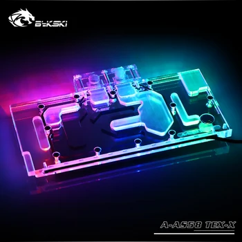 

Bykski Block use for ASUS EX-RX580 2048SP 8G / Full Cover Copper Water Block / Graphics Card Radiator /A-RGB / RGB AURA