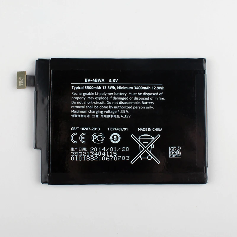Cena Oryginalny BV 4BWA telefon bateria do Nokii Lumia 1320 wbudowany BV4BWA 3500 mAh