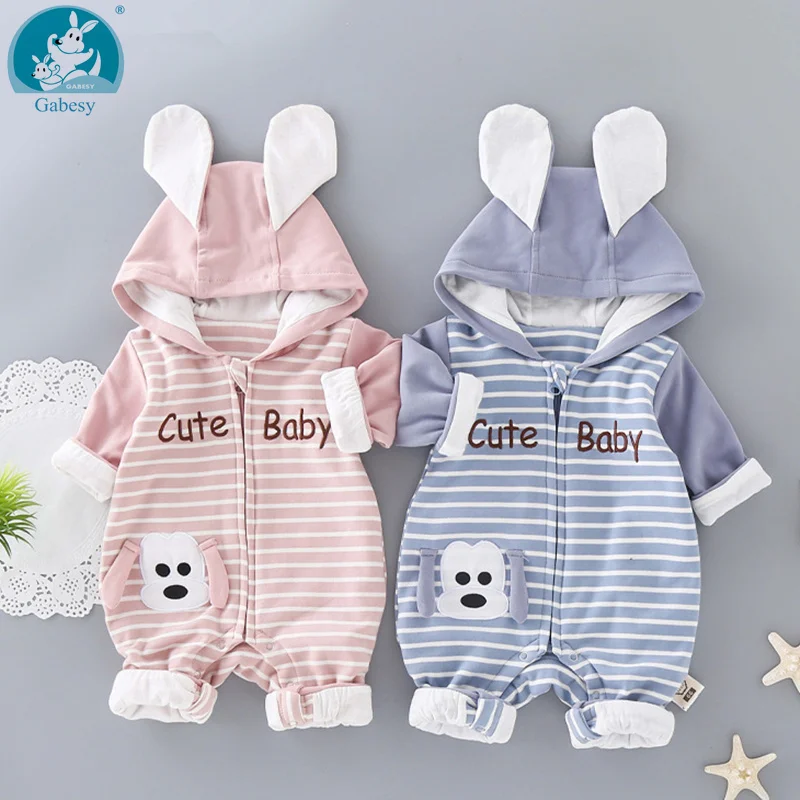 

2019 new born autumn Winter Boys Baby costume Coat For Kids Rompers Overalls Clothes Girls Garment Warm Cotton Outerwear Jacket