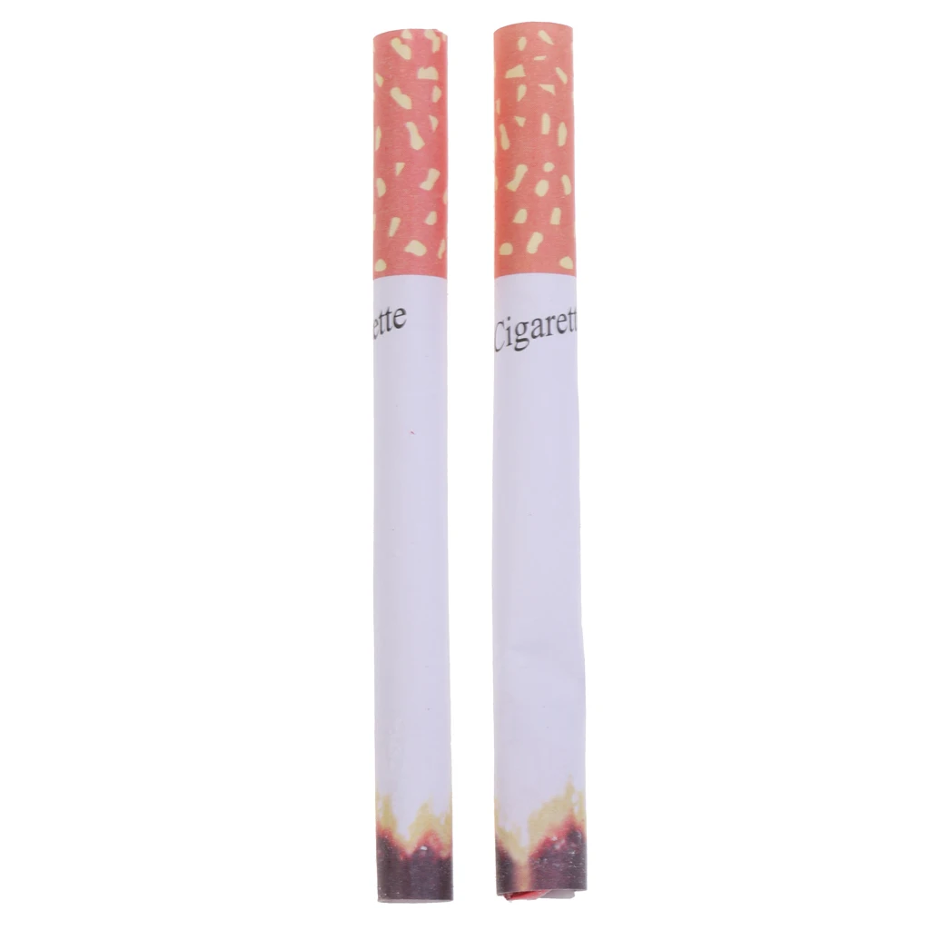 2 Pieces Funny Fake Puff Cigarettes Party Smoke Effect Lit Prop Trick Prank Gag Gift