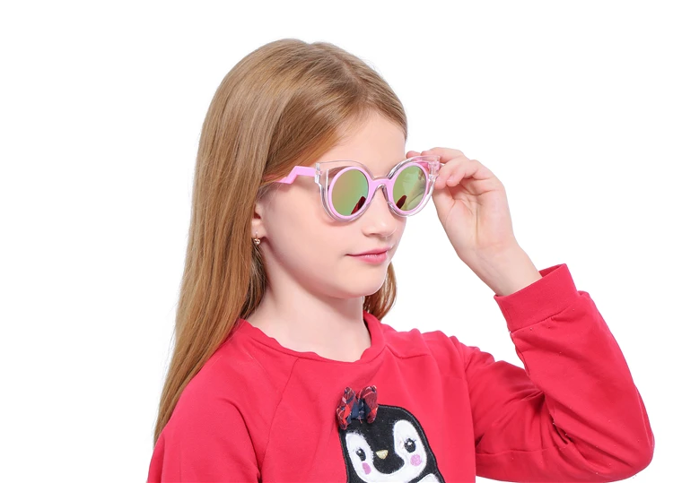 ALIKIAI 2018 Children's Eyewear Girls Sunglasses Summer UV400 Plastic Sun Glasses (10)