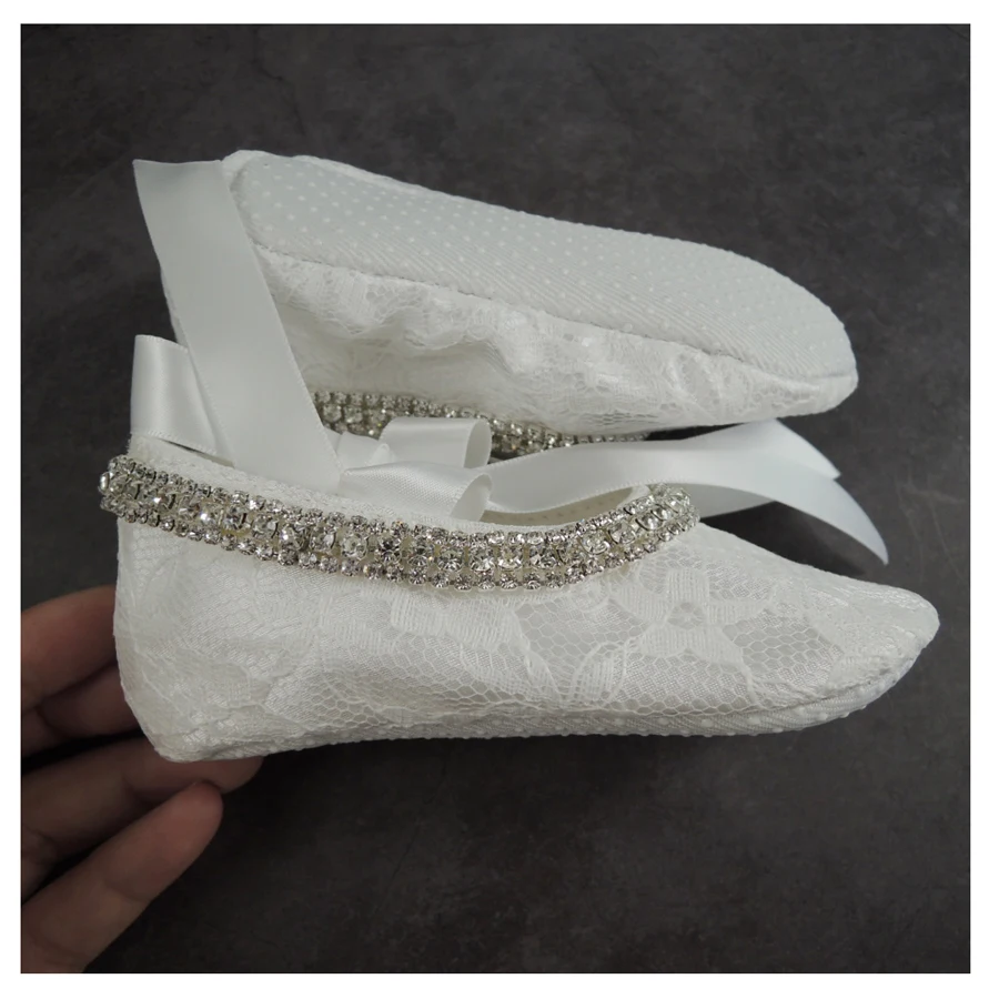 Brand new BLING BLING BABY GIRL WHITE PRINCESS BIRTHDAY PARTY SHOES SOFT SOLE INFANT SHOE