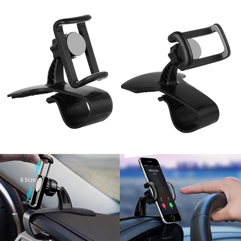 

Phone Holder for Car Dashboard Clip Phone Mount 360 Degree HUD Design Car Mobile Phone Holder Stand Mount Car Accessories