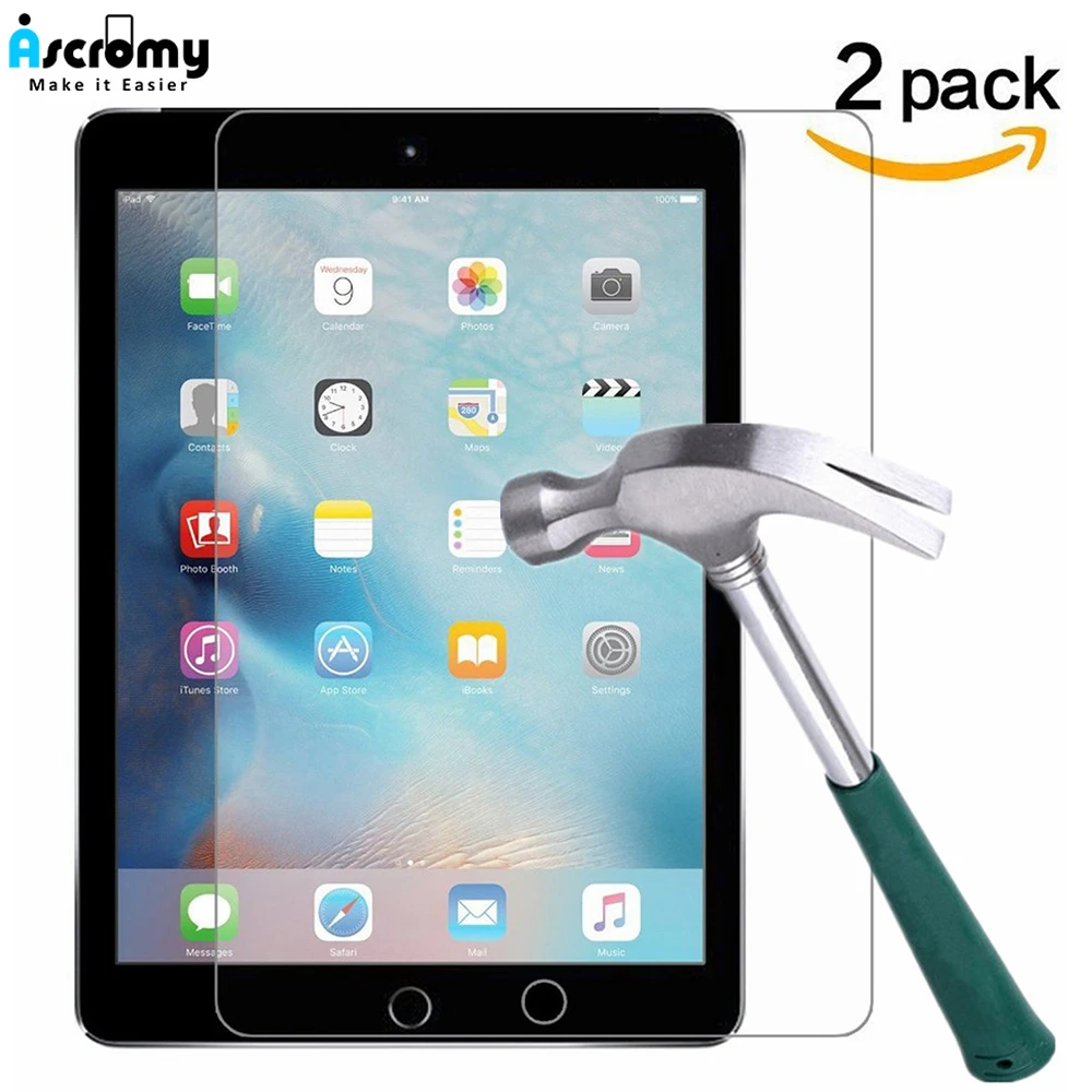 Ascromy 2 шт для Apple iPad Mini 4 протектор экрана планшета Закаленное стекло пленка 3 Mini4