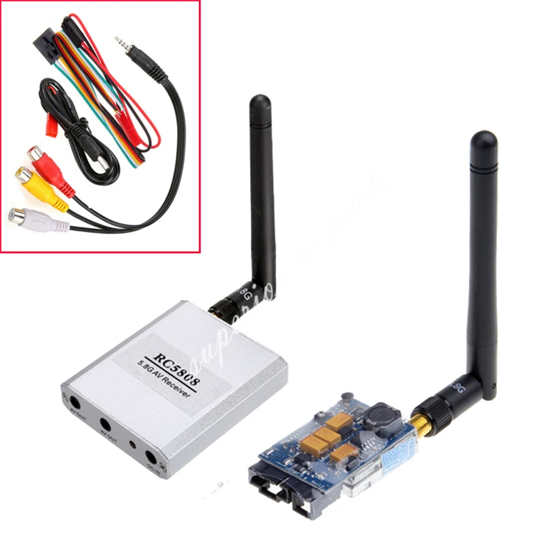 

5.8G 200mW Video AV Audio Transmitter TS351 Receiver RC5808 Sender FPV 2.0Km Range