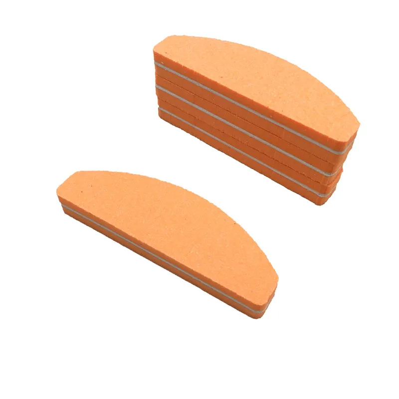 Orange 40x губка для ногтей, наждачная бумага, пилочка для ногтей, Moon Design, 100/180, шлифовальная пена, наждачная доска, пилочки для ногтей, полировщик, смешанный цвет - Цвет: Orange