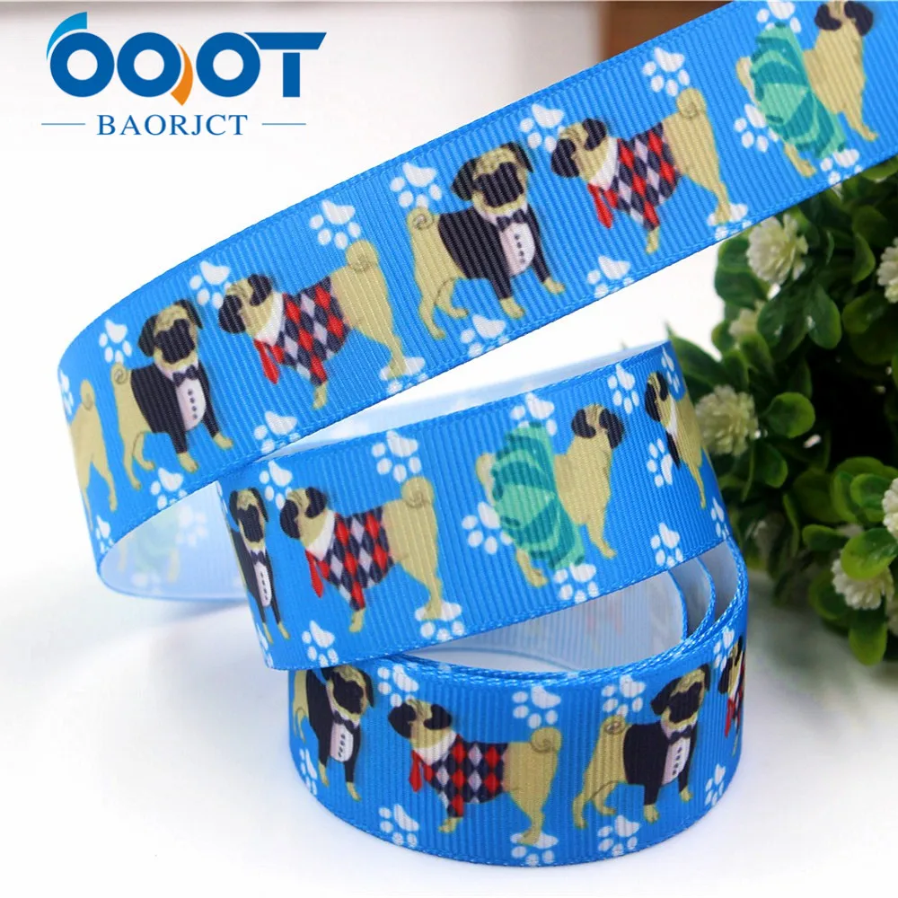 OOOT BAORJCT 178177 25 мм 10 ярдов мультфильм ленты термальность передачи печатных grosgrain Свадебные аксессуары материал "сделай сам"