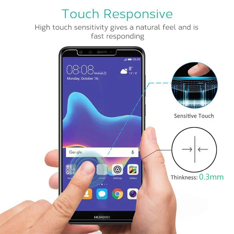С уровнем твердости 9H HD закаленное Стекло для huawei Y9 Y6 Y7 Y5 Prime Y6 Y5 2.5D Экран протектор Стекло для huawei y5 y6 prime