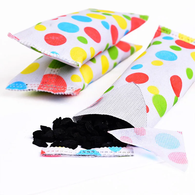 

2 pieces of odor removal absorbent, moisturizing charcoal bag, non-woven fabric, wardrobe shoes, deodorizing tool