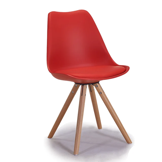 FurnitureThe moderne freizeit stuhl, massivholz füße kunststoff stuhl