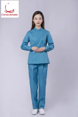 

Hospital nurses wear short - sleeved white coats with long sleeves