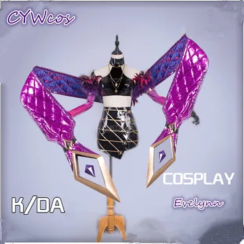 

LOL K/da Agony's Embrace Evelynn KDA Cosplay Costume Woman Dress Full Sets Outfits
