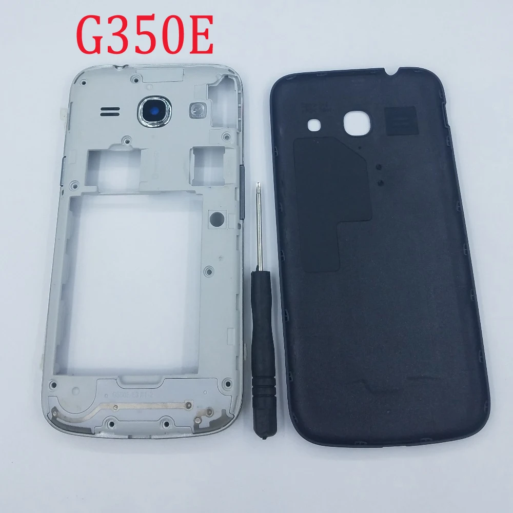 Для Samsung Galaxy Core Plus G350 G350E Оригинальный сотовый телефон средняя рамка Корпус задняя