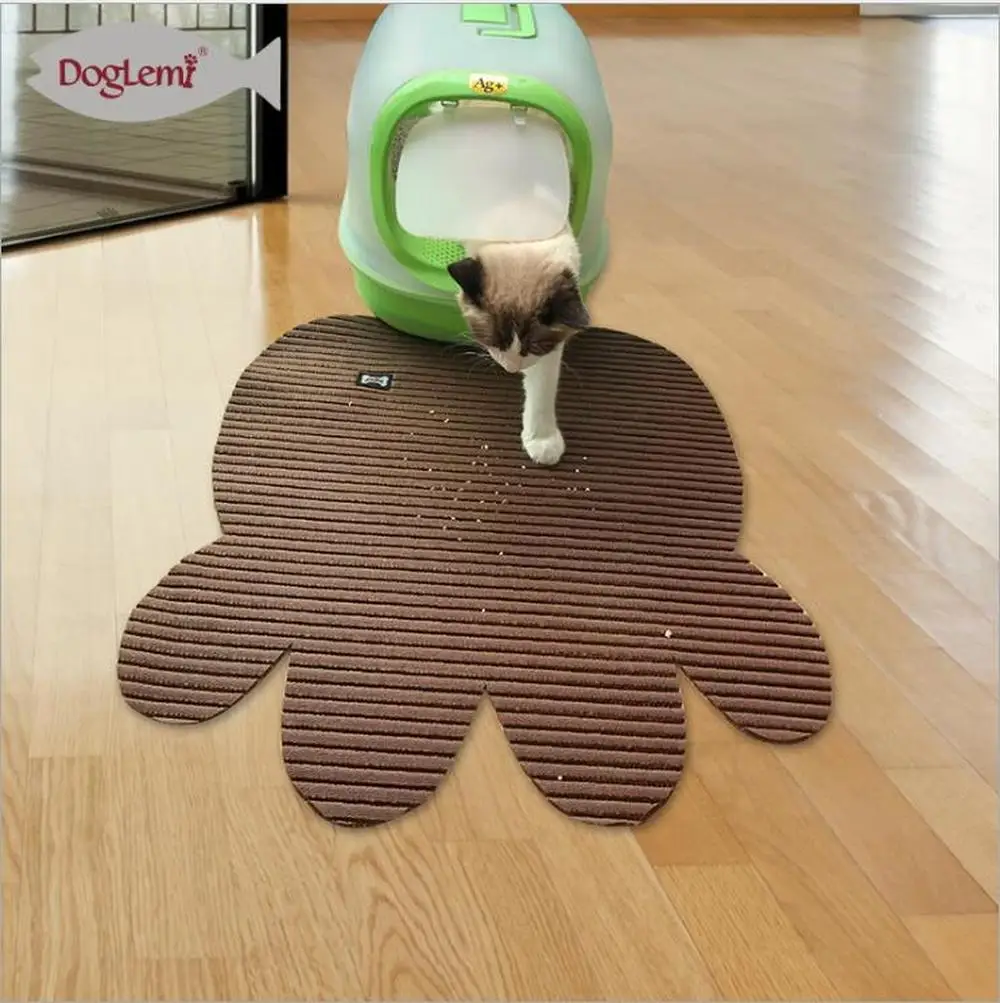 DogLemi font b Pet b font Dog Puppy Cat Feeding Mat Pad Cute Paw PVC Bed
