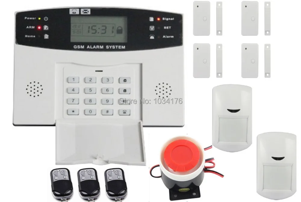 99 wireless zones 8 wired zones 433mhz house safe security alarm system