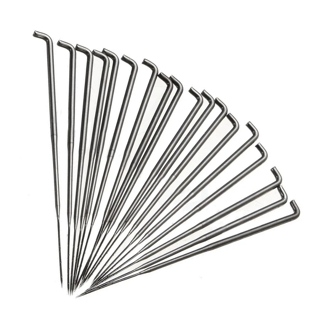JX-LCLYL 18pcs 78mm Stainless Steel Needle Felting Kits Handle Holder Sewing Craft Tool