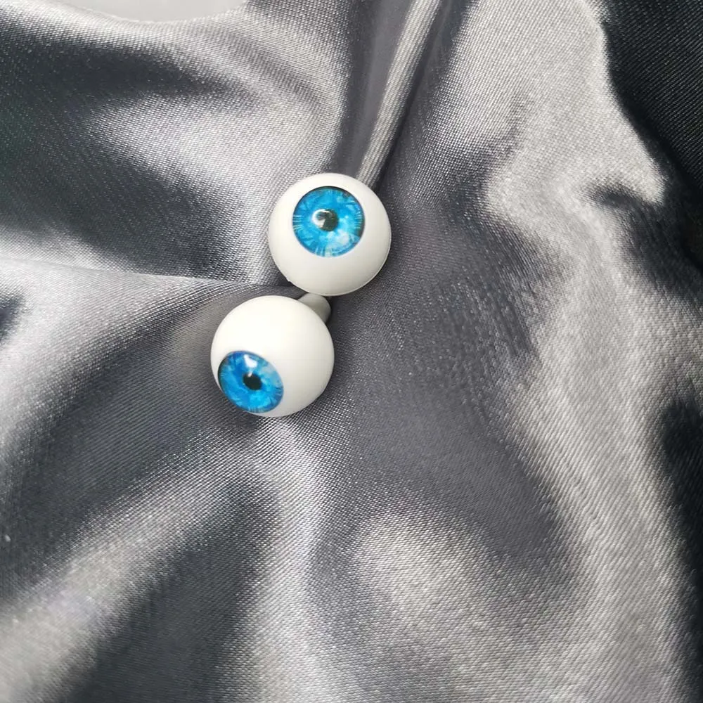 1//3 1//4 bjd 18mm acrylic doll eyes glitter turquoise full eyeball dollfie