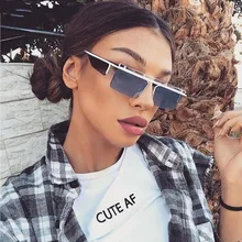 Роскошные квадратные уникальные женские очки от солнца Ретро металлическая оправа винтажные Брендовые очки с красными линзами Модные мужские женские очки