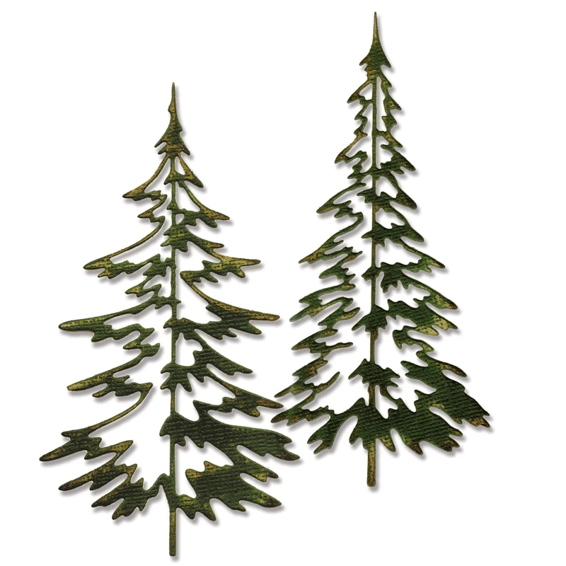 

Christmas Trees Craft Dies cut metal cutting dies Scrapbooking card make Emboss stencil snowy tree paper art Frame 2019 New dies